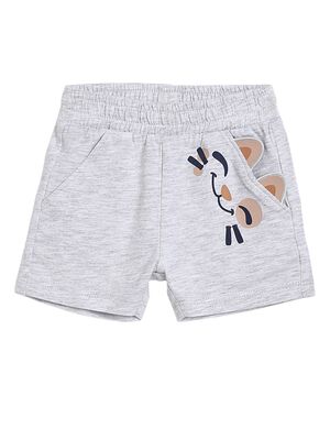 Boys Light Grey Short Knitted Trouser